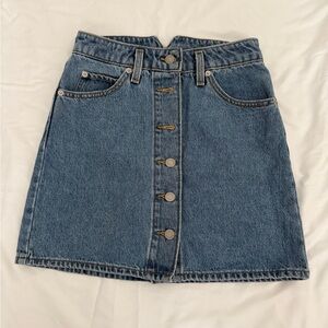 Levi's Blue Denim Mini Skirt